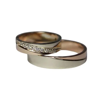 Argollas #16 · Rey y reina — par de argollas de matrimonio, modelo A-11-2 — Joyería y Hechuras Rivera