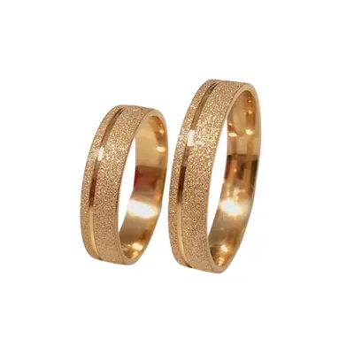Argollas #19 · Belldandy azucarado — par de argollas de matrimonio, modelo A-12-1 — Joyería y Hechuras Rivera