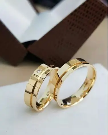 Argollas #48 — par de argollas de matrimonio, modelo A-22-1 — Joyería y Hechuras Rivera